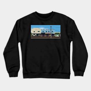 Meroo Street, Bomaderry shopfronts long Crewneck Sweatshirt